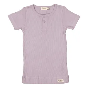 Marmar Short Sleeve Henley- Lilac