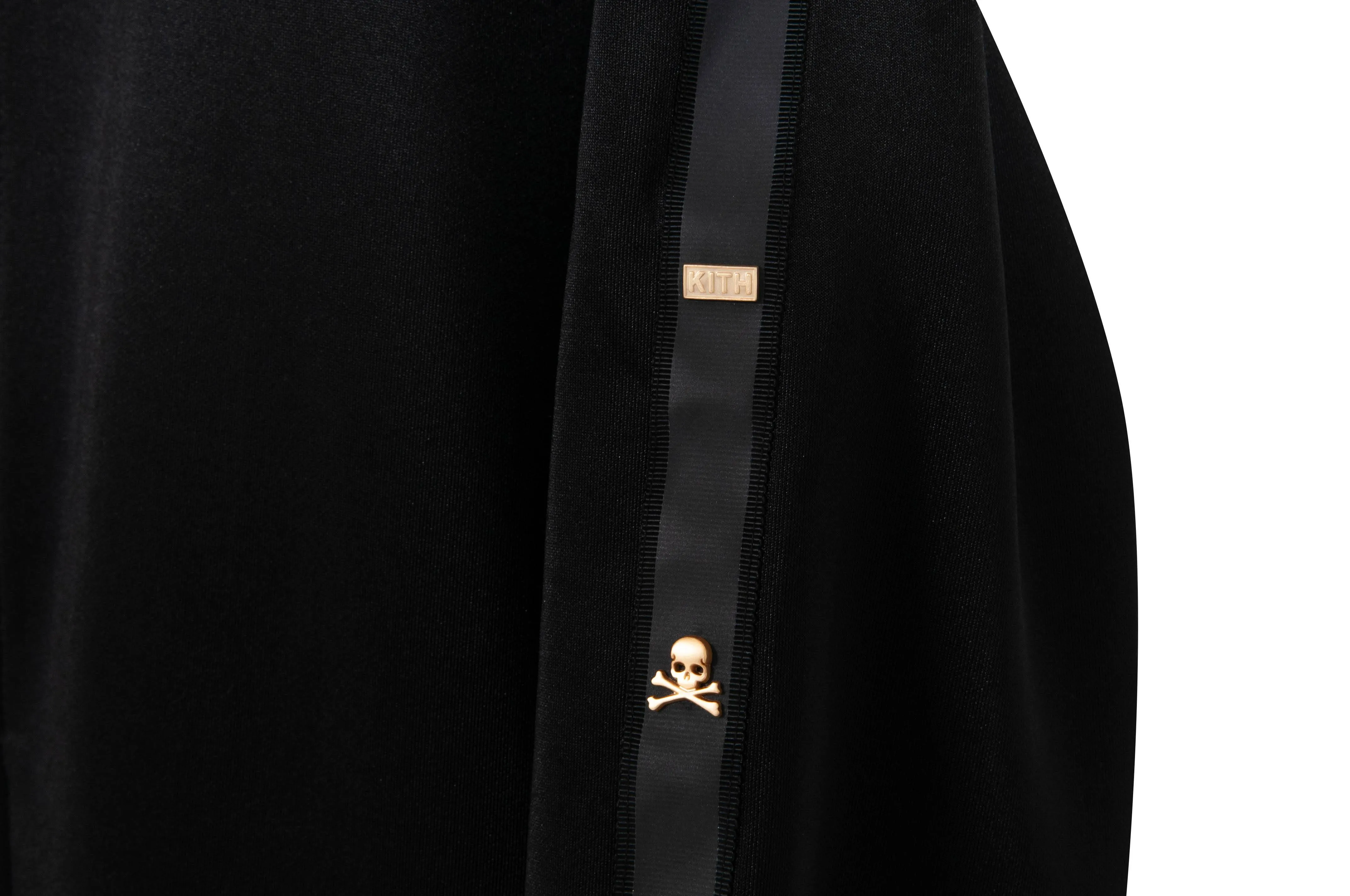 Mastermind Black Gold Zip Track Jacket Mock Neck Skull