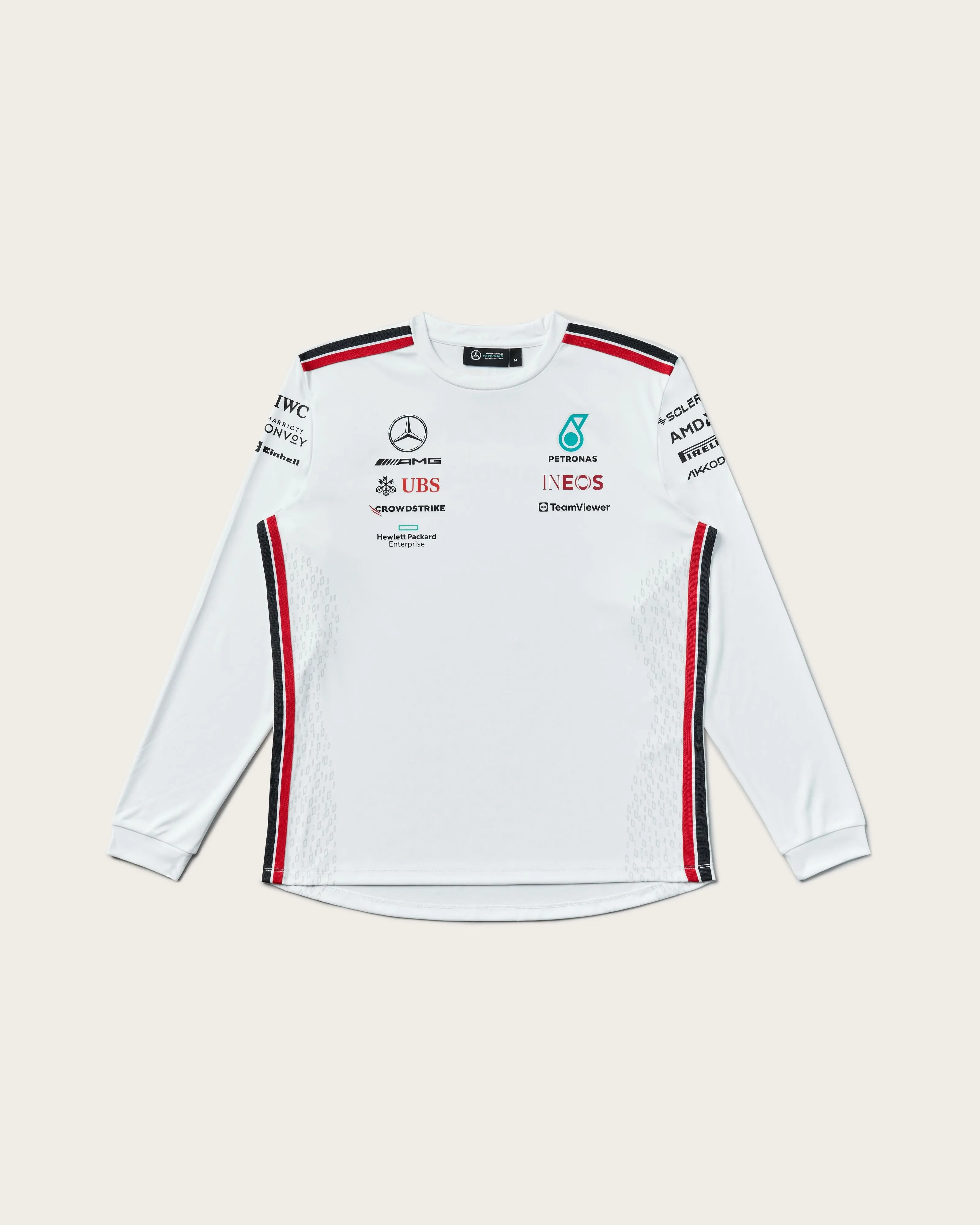 Mens 2023 Team Longsleeve Driver Tee White