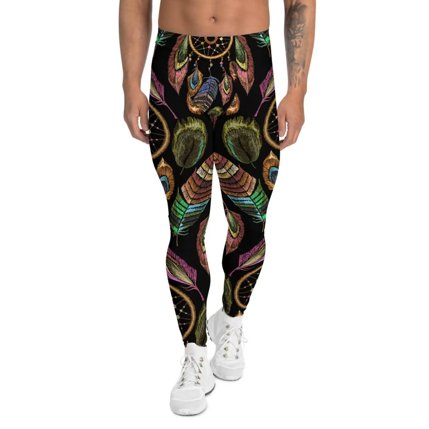 Men's High-Performance Dreamcatcher Workout Leggings