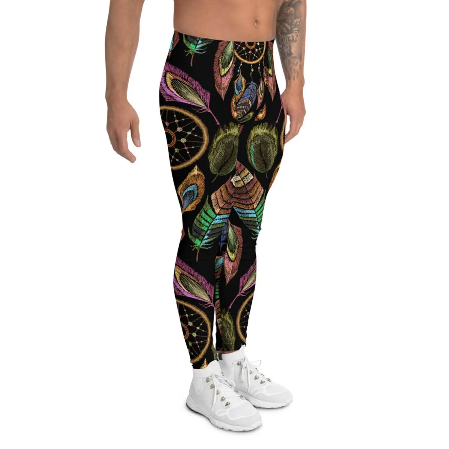 Men's High-Performance Dreamcatcher Workout Leggings