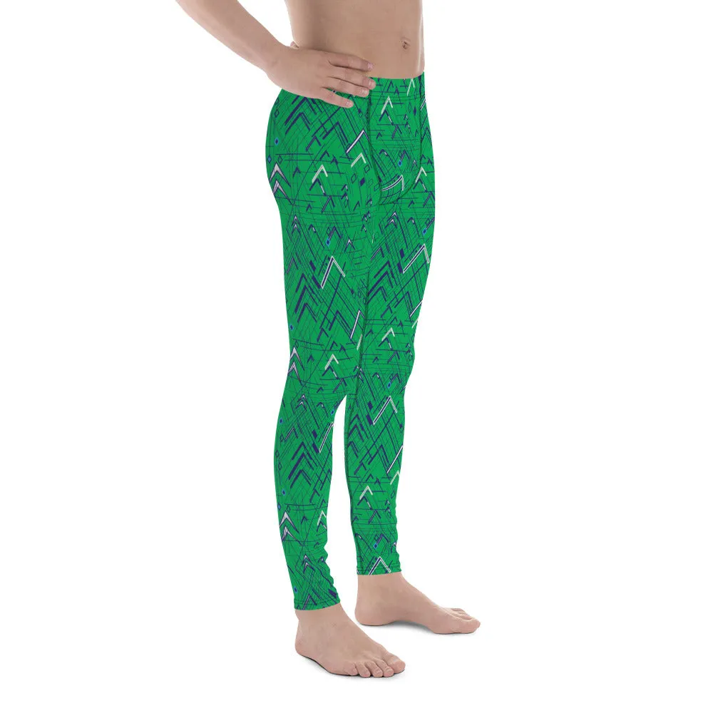 Men's Leggings Green Hashtag meggings