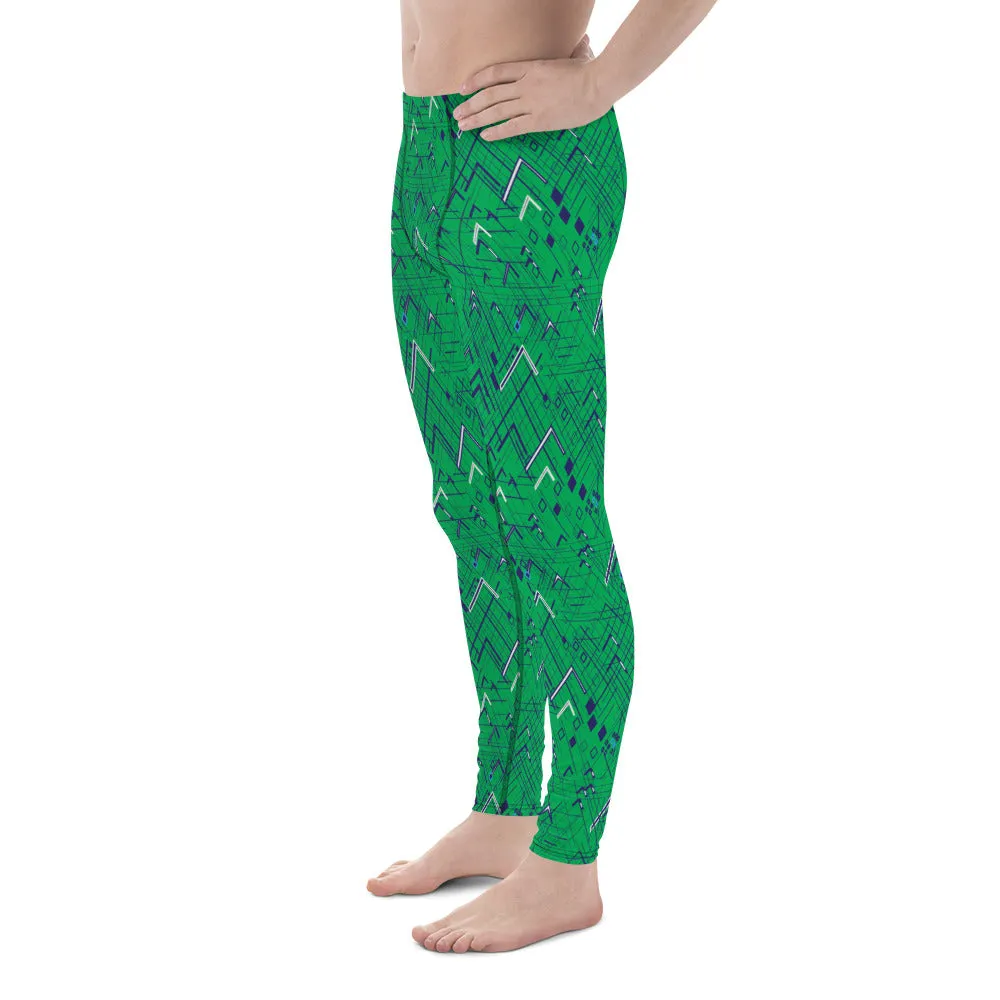 Men's Leggings Green Hashtag meggings