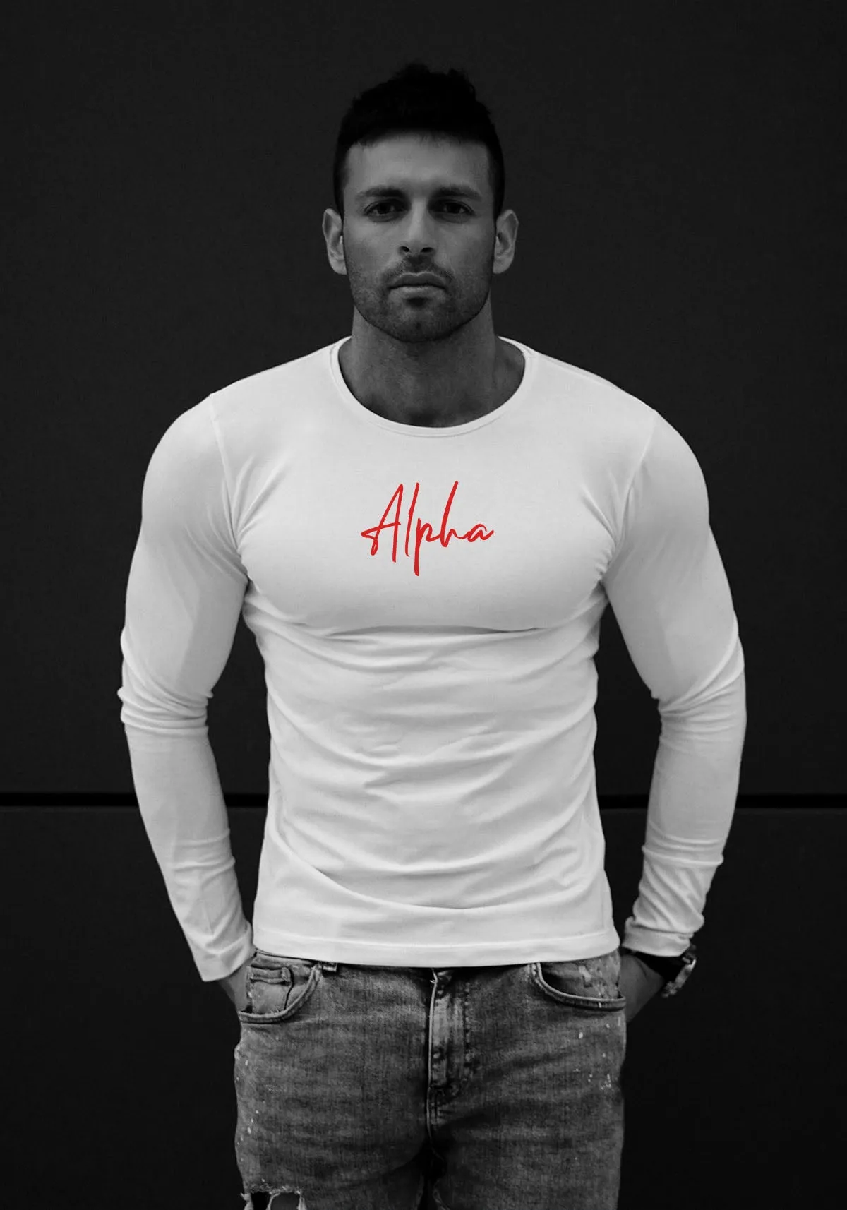 Mens Long Sleeve T-shirt "Alpha" MD948R