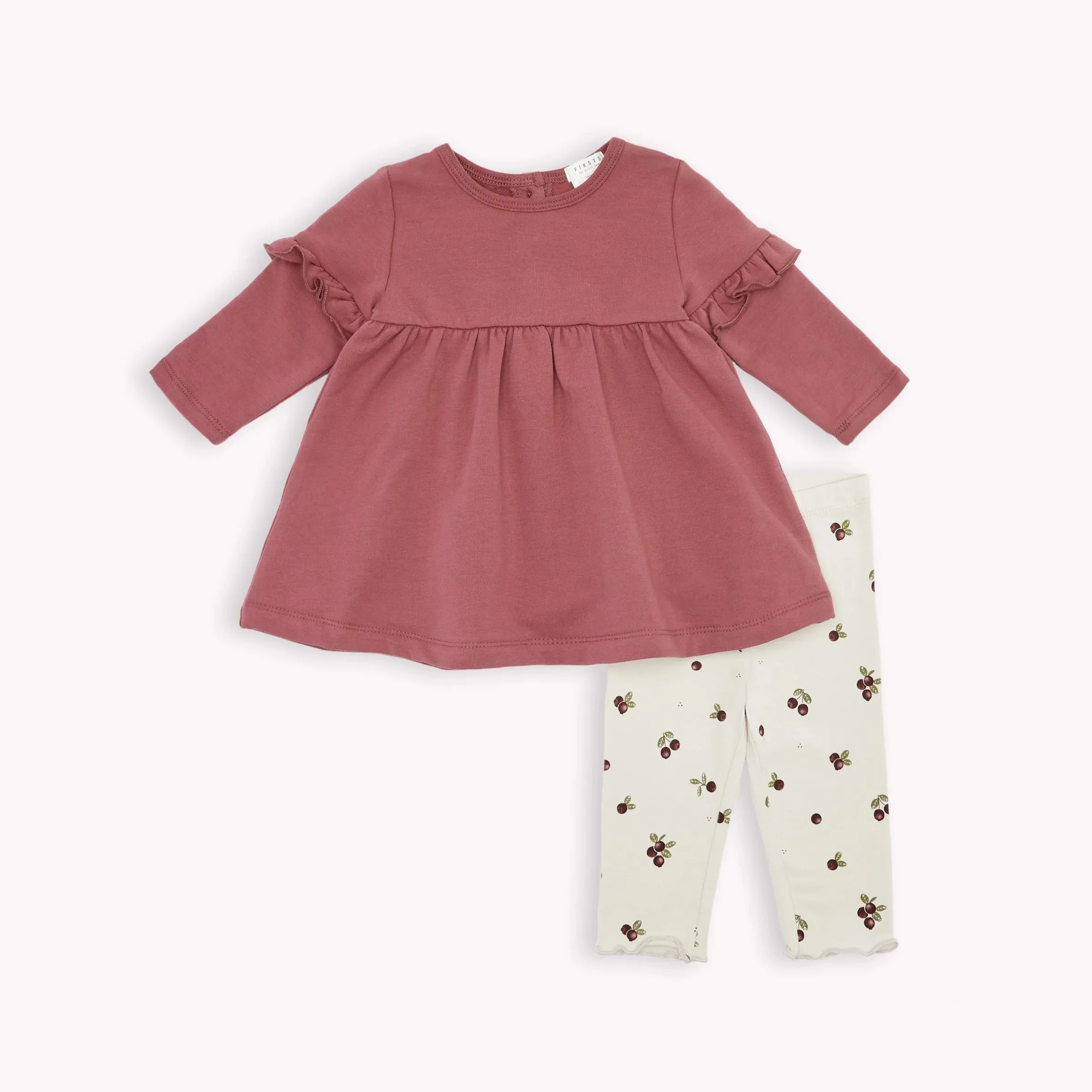 Merlot Jersey Dress Set/Petit Lem