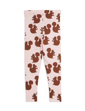 Mini Rodini Squirrel AOP Leggings - Pink