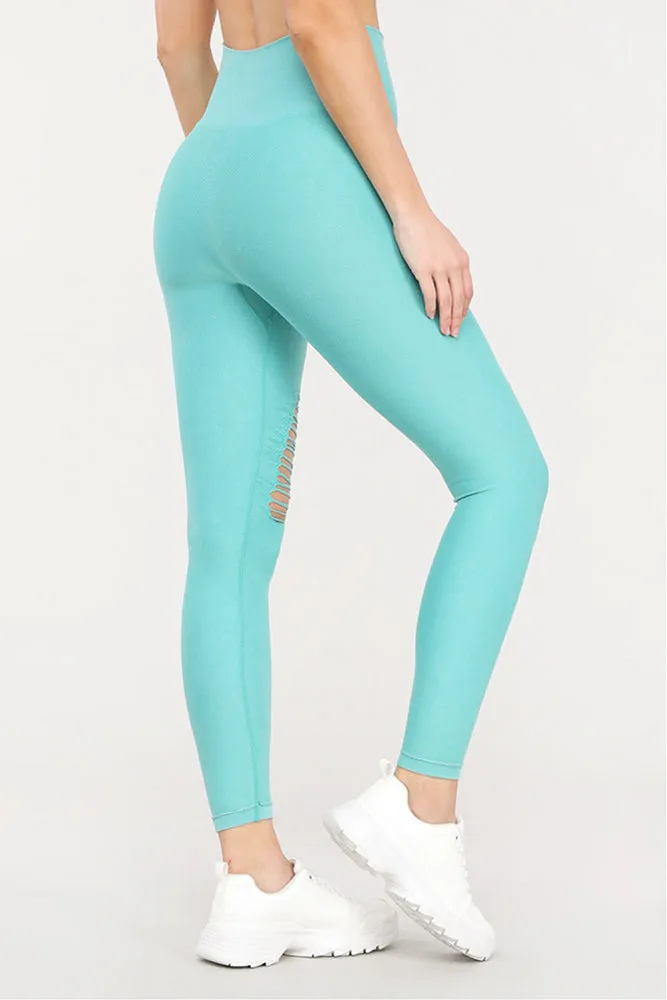 Mono B Distressed Seamless Highwaist Leggings