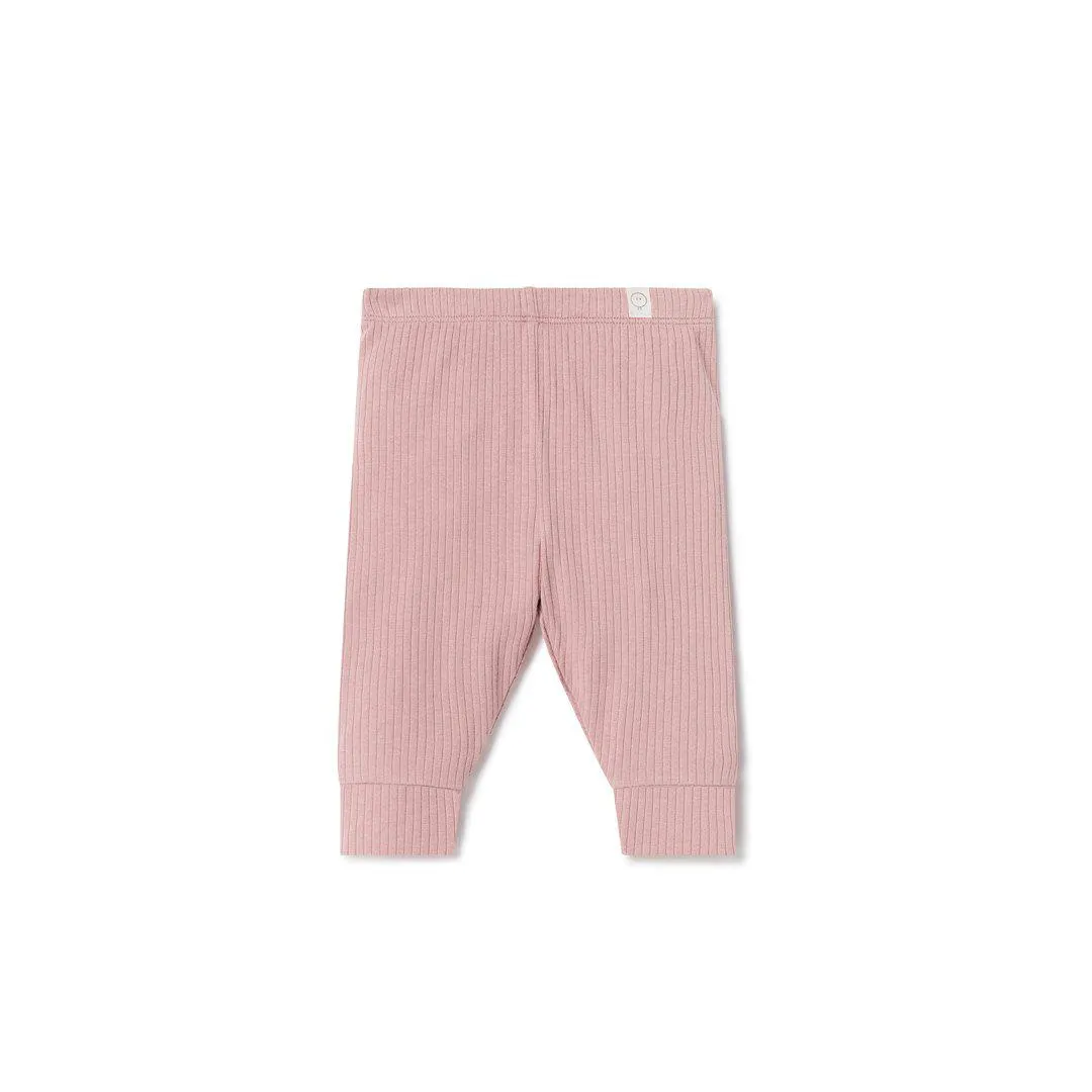 MORI Ribbed Leggings - Rose