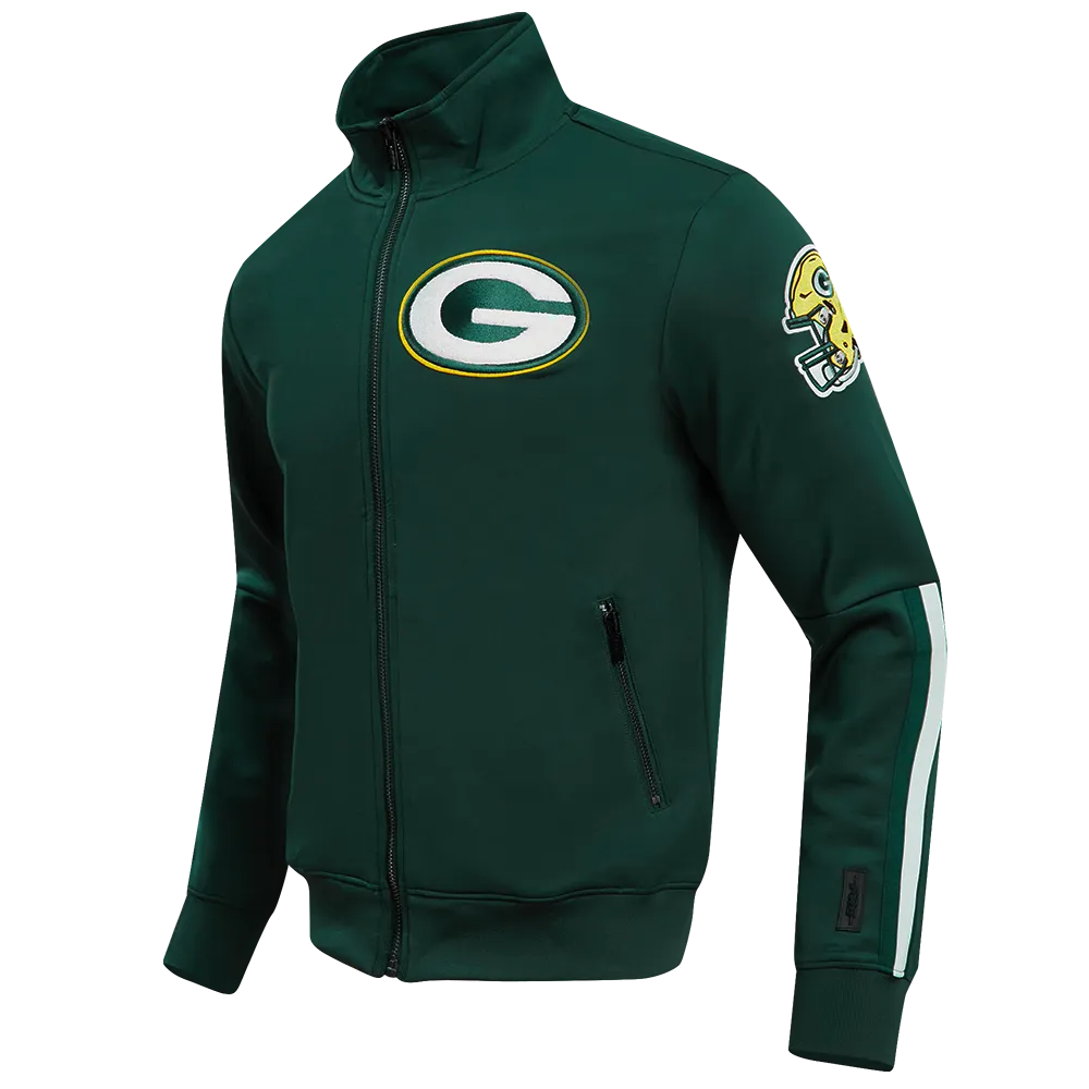 NFL GREEN BAY PACKERS CLASSIC MEN'S DK TRACK JACKET (FOREST GREEN)