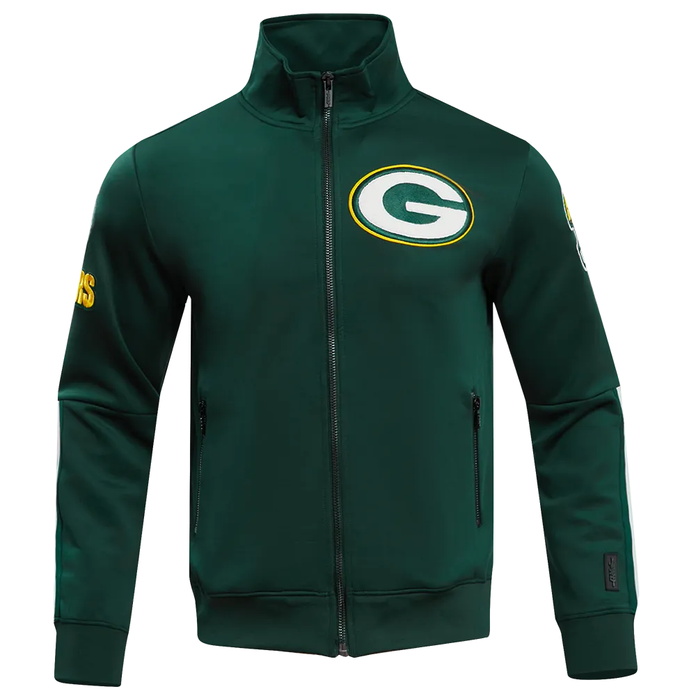 NFL GREEN BAY PACKERS CLASSIC MEN'S DK TRACK JACKET (FOREST GREEN)