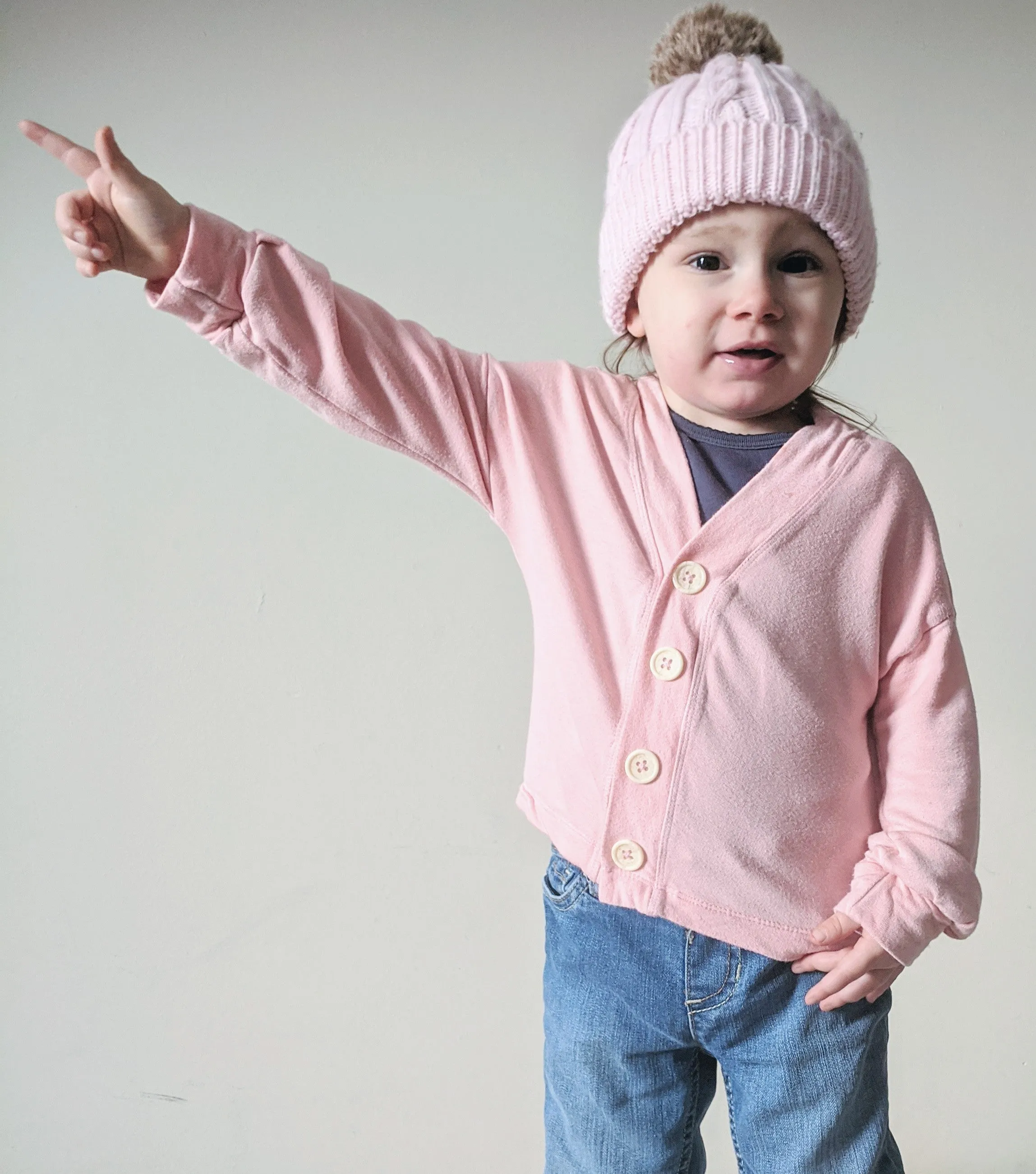 Nightingale Cardigan and Hi-Low Crop PDF Pattern Girls 2T-14yrs