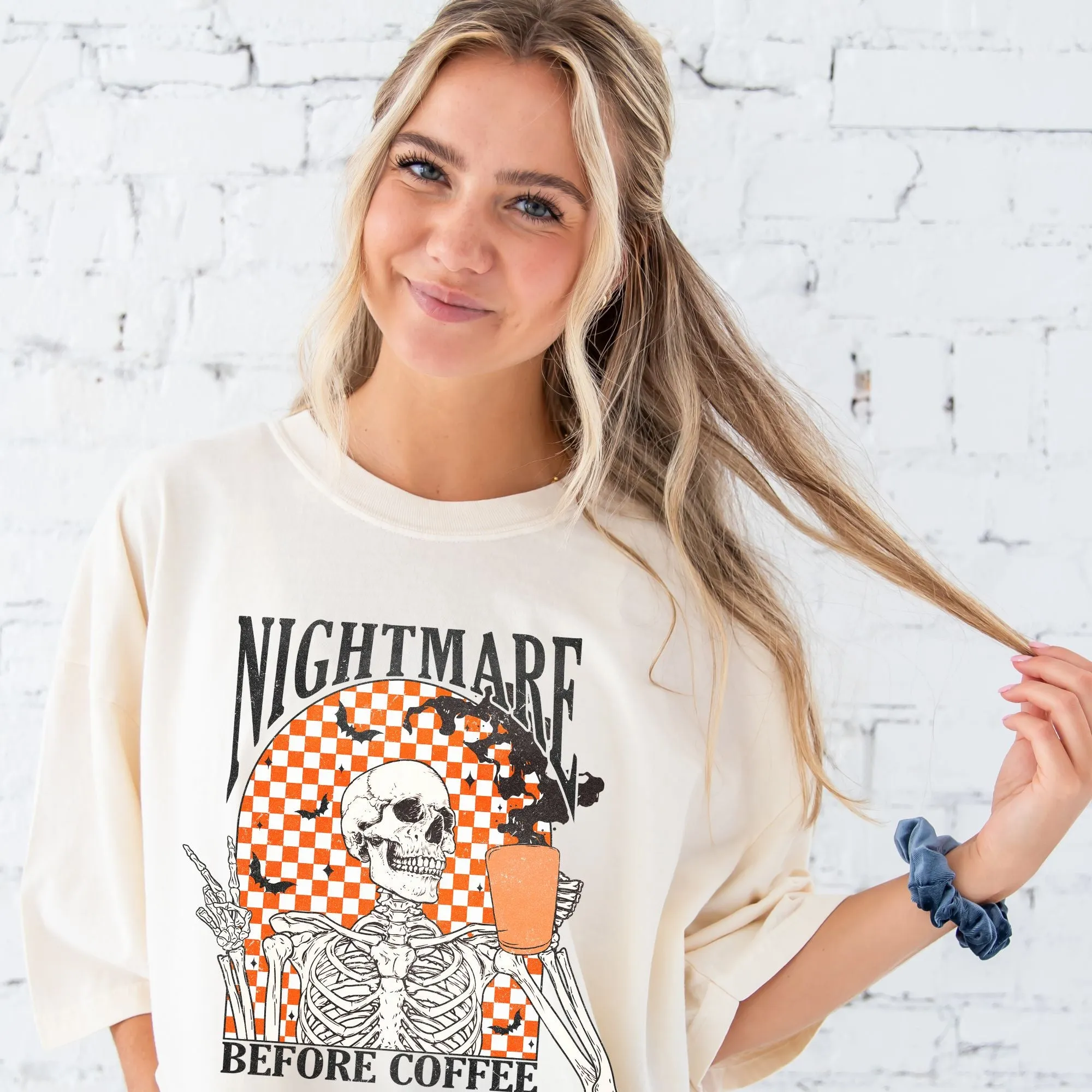 Nightmare Before Coffee Skeleton Comfort Colors® T-Shirt