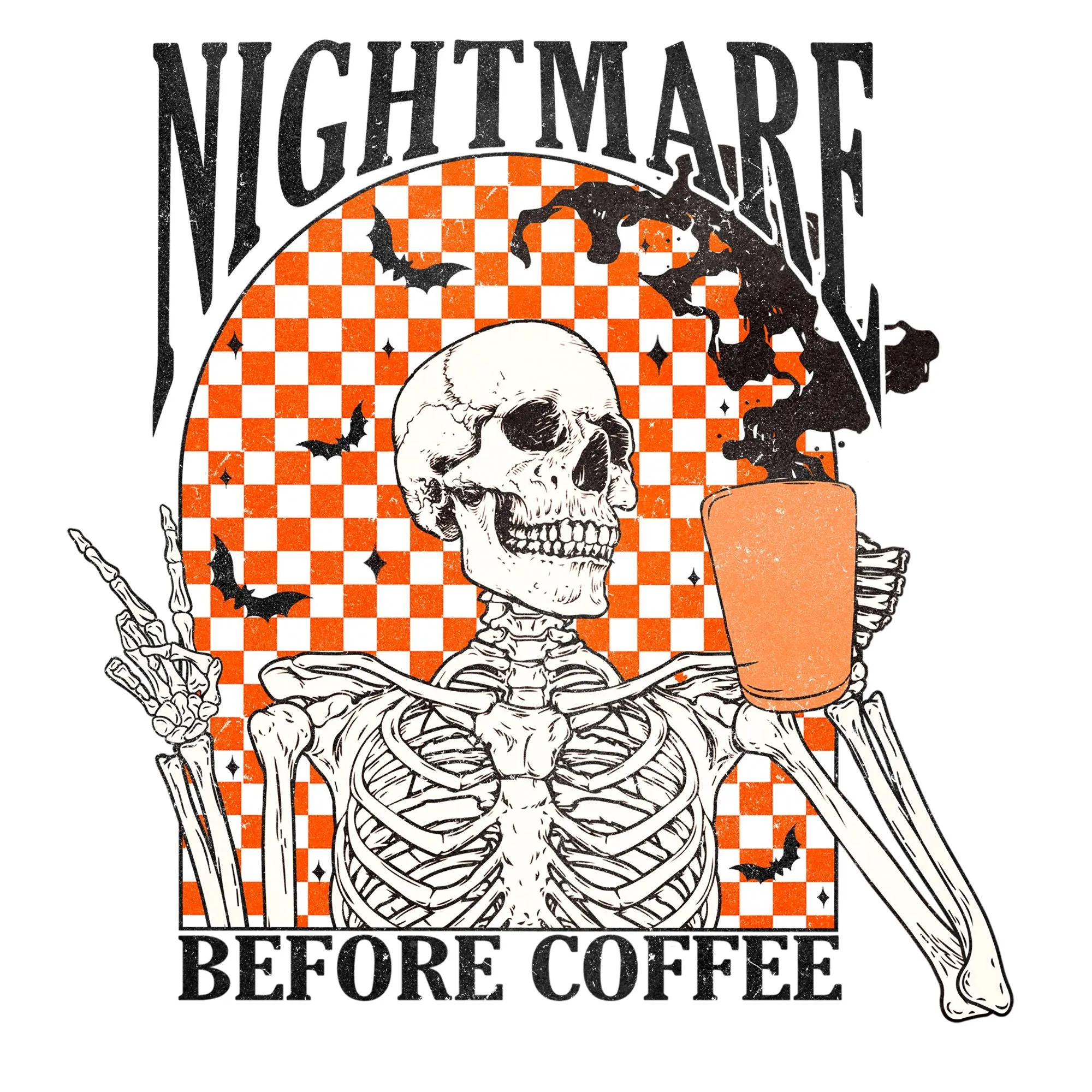 Nightmare Before Coffee Skeleton Comfort Colors® T-Shirt