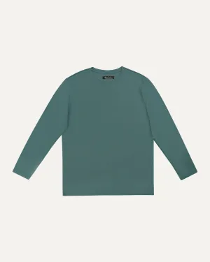 Non Iron Mulberry Silk Long Sleeve t-shirt - Light Green