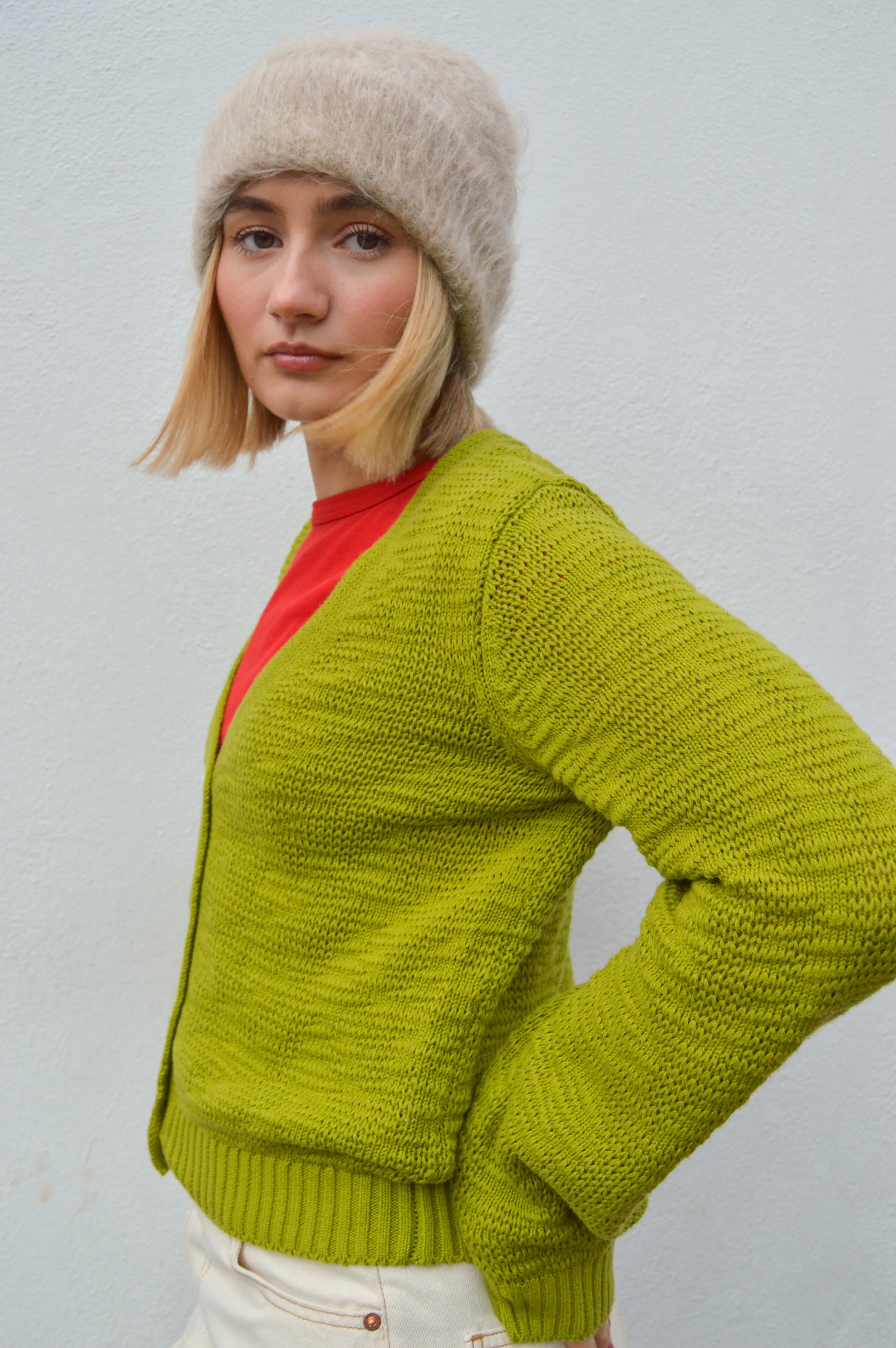 Numph Mirna Golden Cypress Cardigan