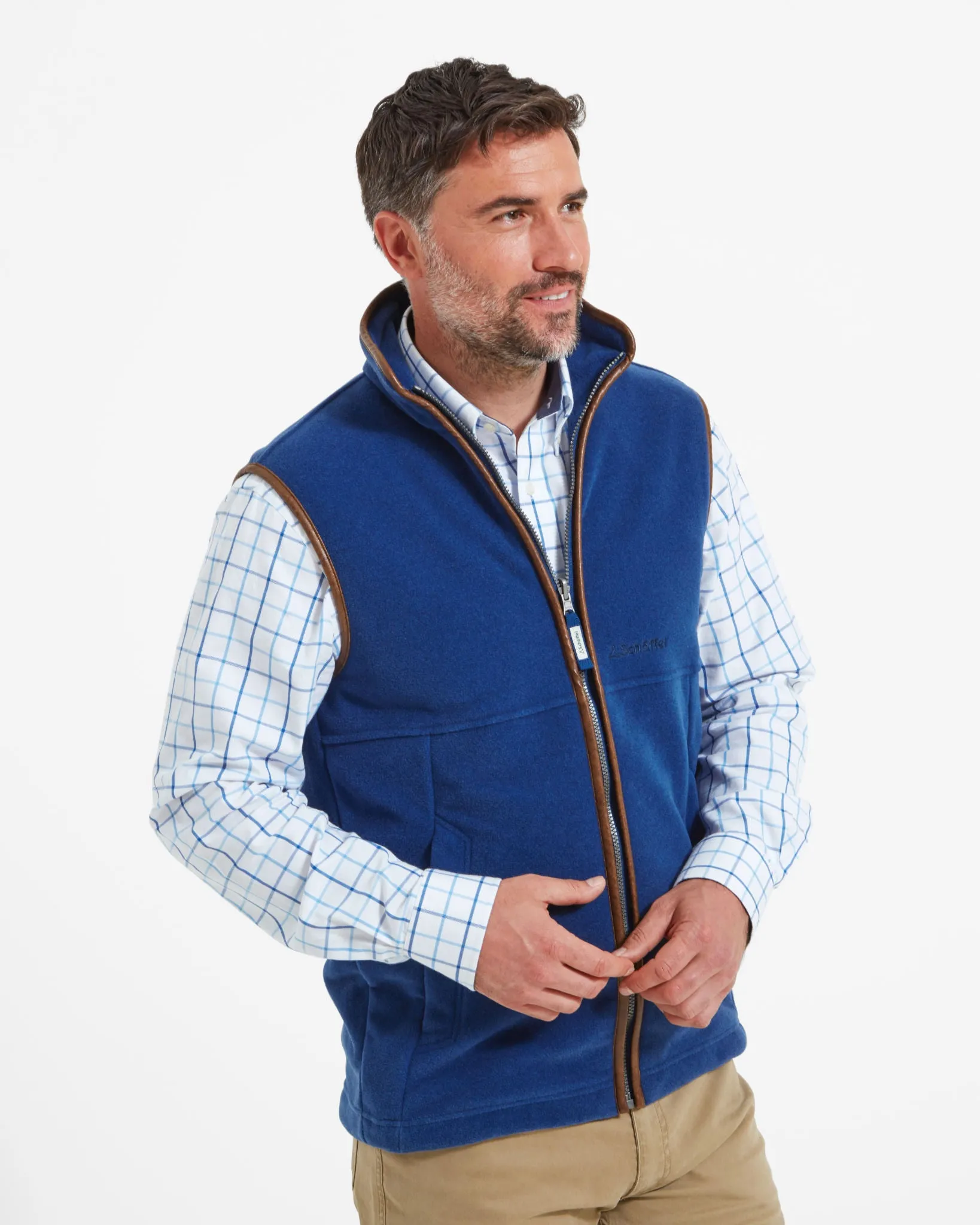 Oakham Cobalt Blue Fleece Gilet