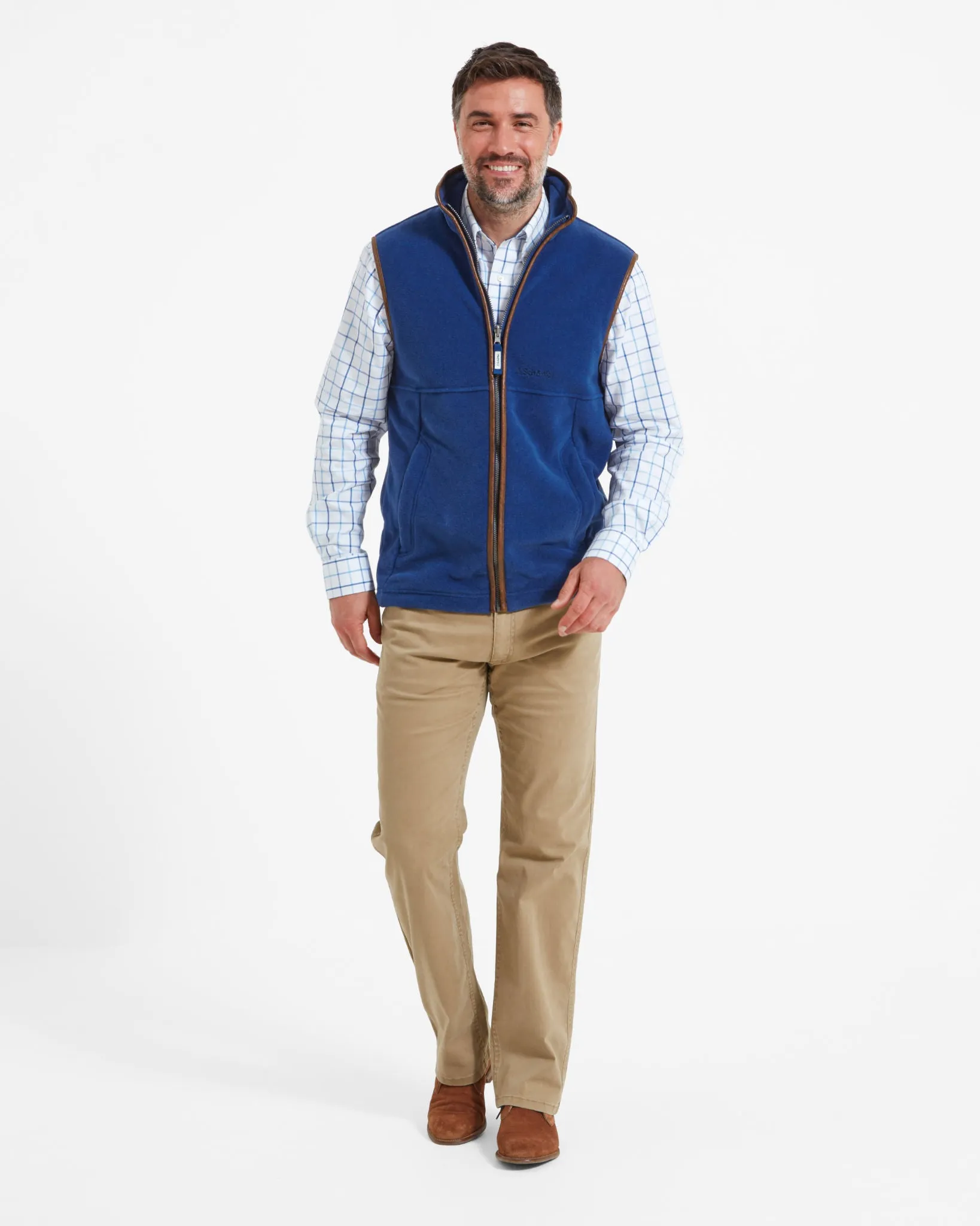 Oakham Cobalt Blue Fleece Gilet