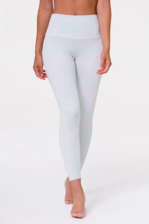 ONZIE // HIGH BASIC MIDI LEGGING - PASTEL ZEBRA