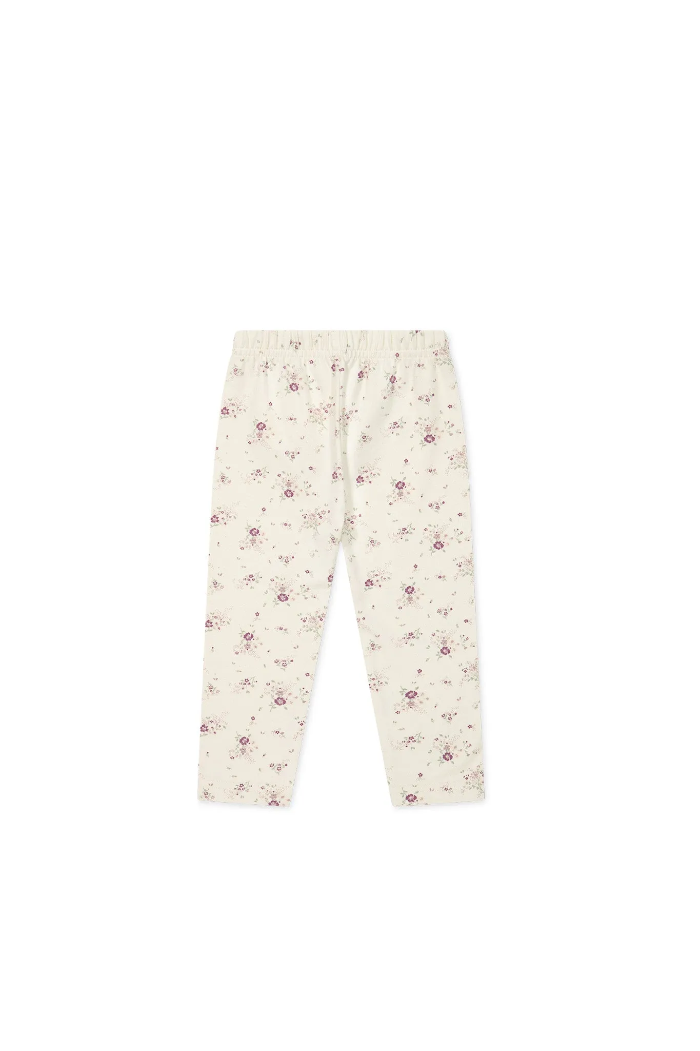 Organic Cotton Everyday Legging - Sweet William Floral Natural