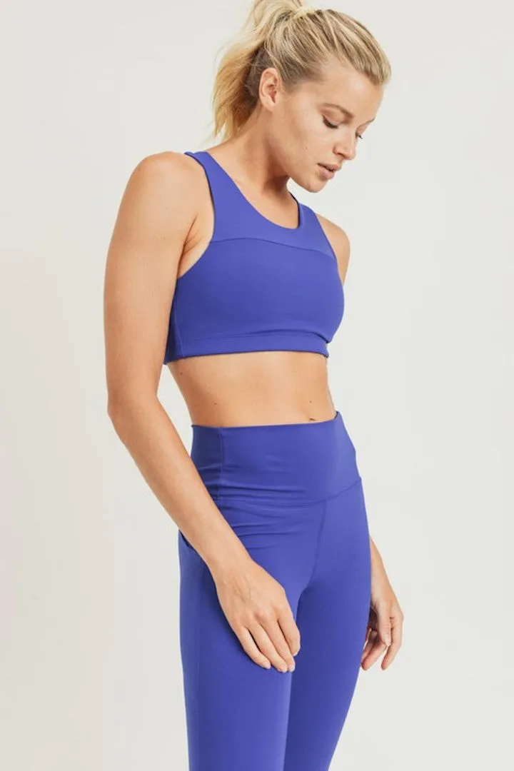 Overlay Back Sports Bra