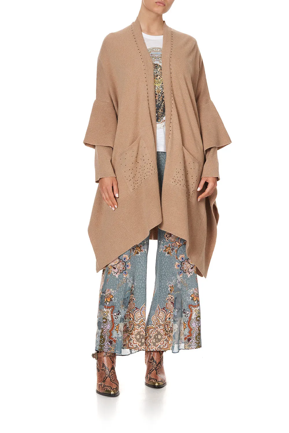 OVERSIZED PATCH POCKET CARDIGAN LE PALAIS DU ZAHIR