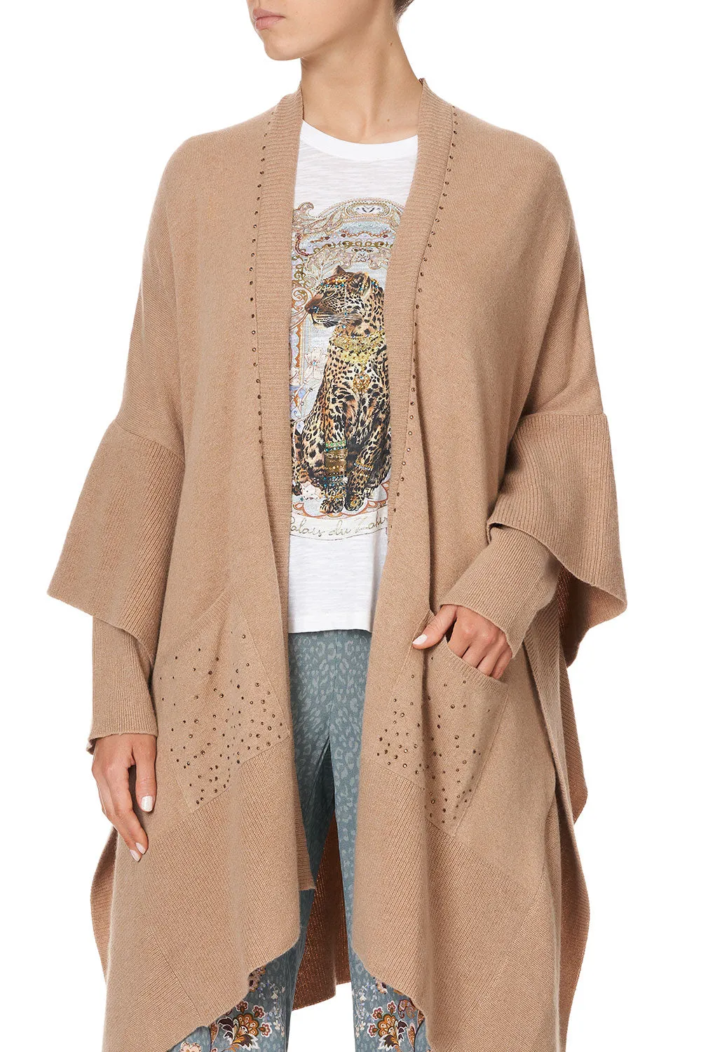 OVERSIZED PATCH POCKET CARDIGAN LE PALAIS DU ZAHIR