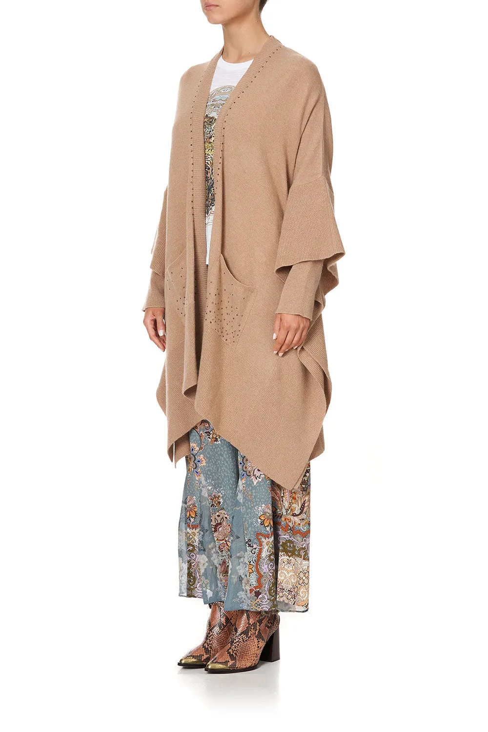 OVERSIZED PATCH POCKET CARDIGAN LE PALAIS DU ZAHIR