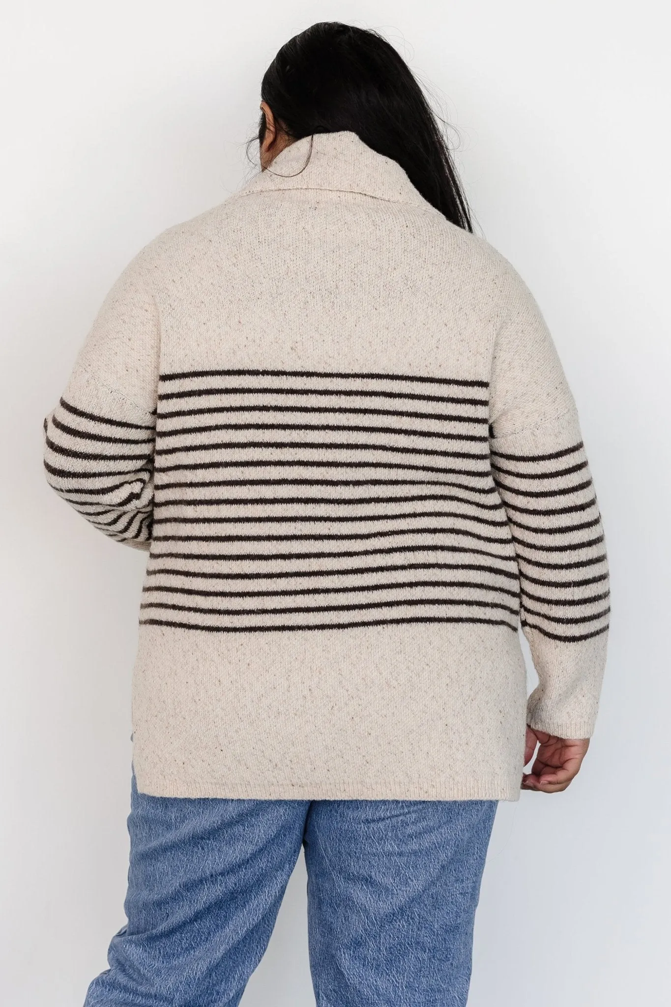 Pennington Turtleneck Sweater | Cream Multi Stripe