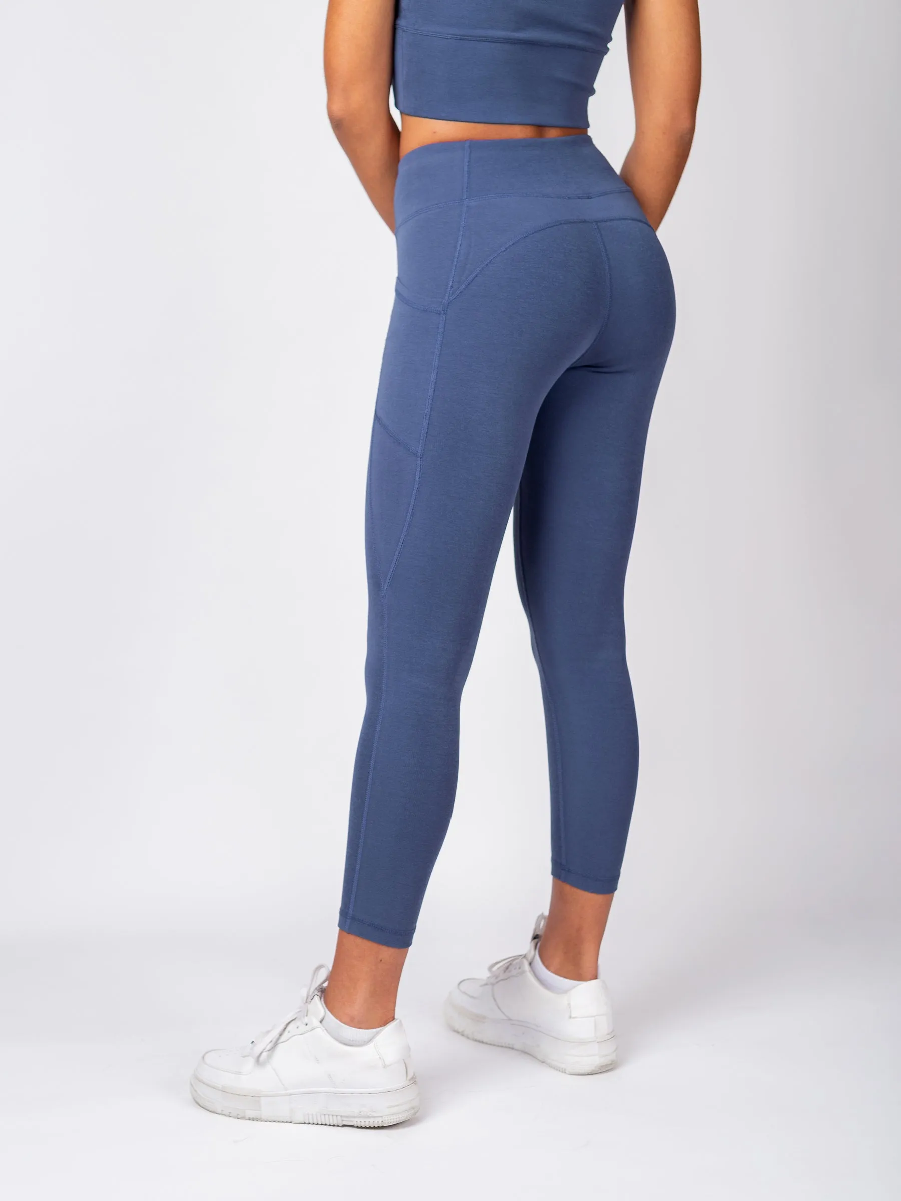 PlantTec™ Crop/Petite Leggings | Blueberry