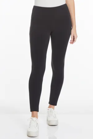 Plus Size Black Ankle Leggings