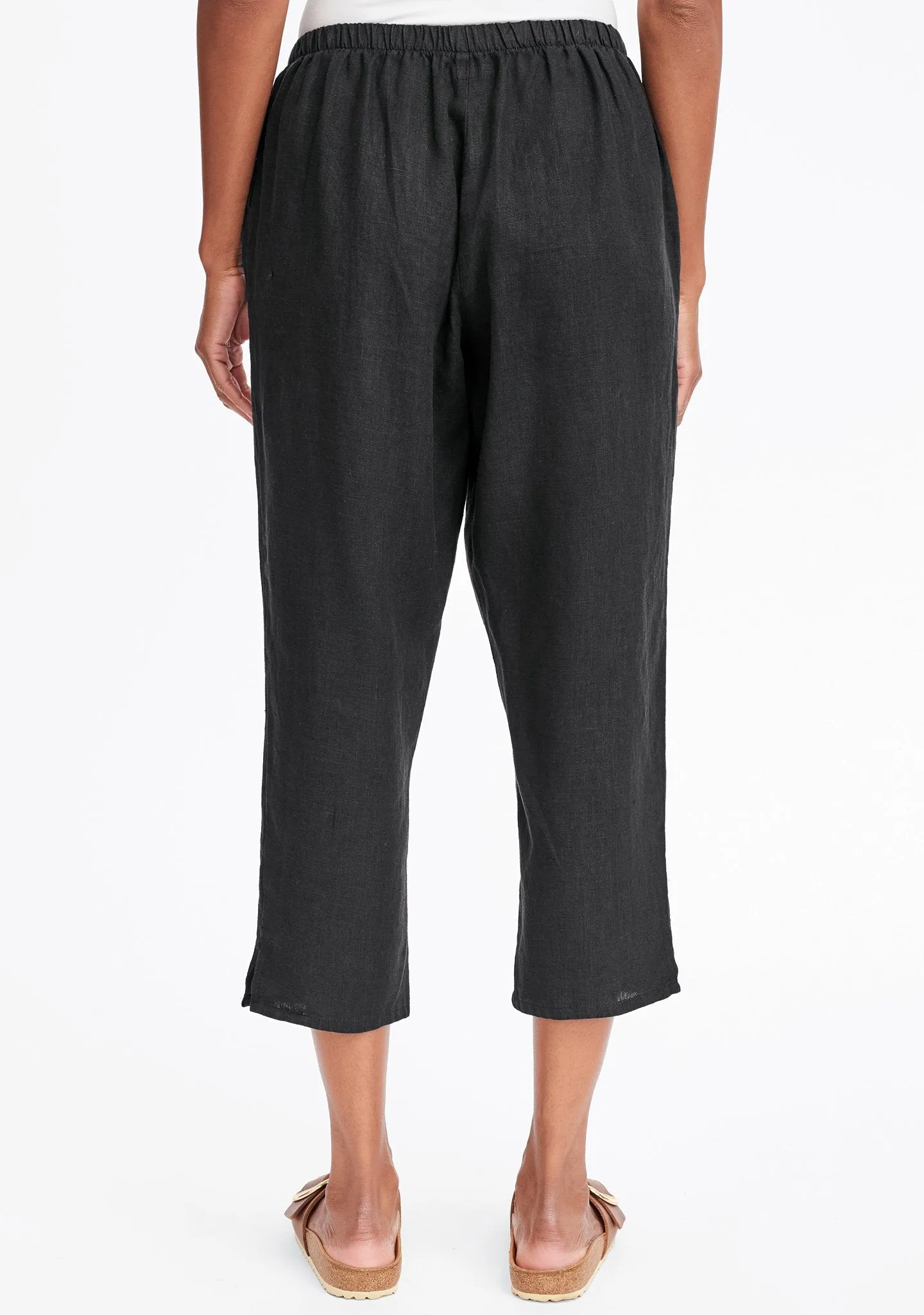 Pocketed Ankle Pant - Linen Pants - FINAL SALE