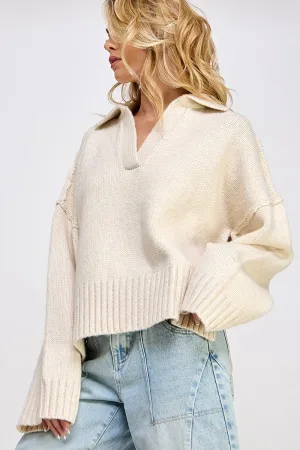 Polo Cream Sweater