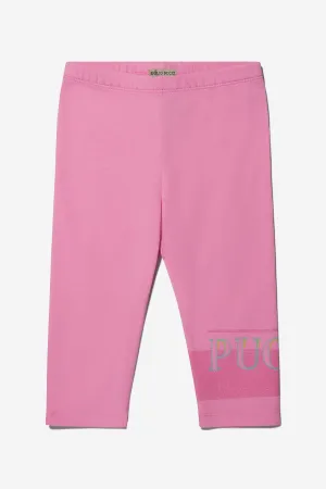 Pucci Baby Girls Cotton Logo Leggings