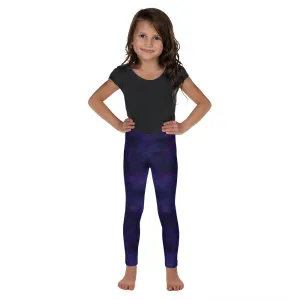 Purple Tie Dye Kid's Leggings, Toddler, Girls and Boys Matching Family Outfits