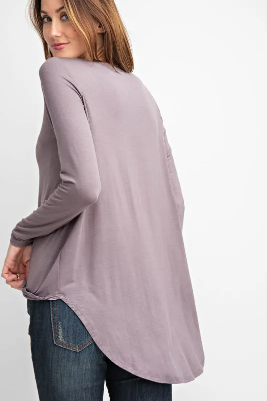 Rae Mode Basic Round Neck Top