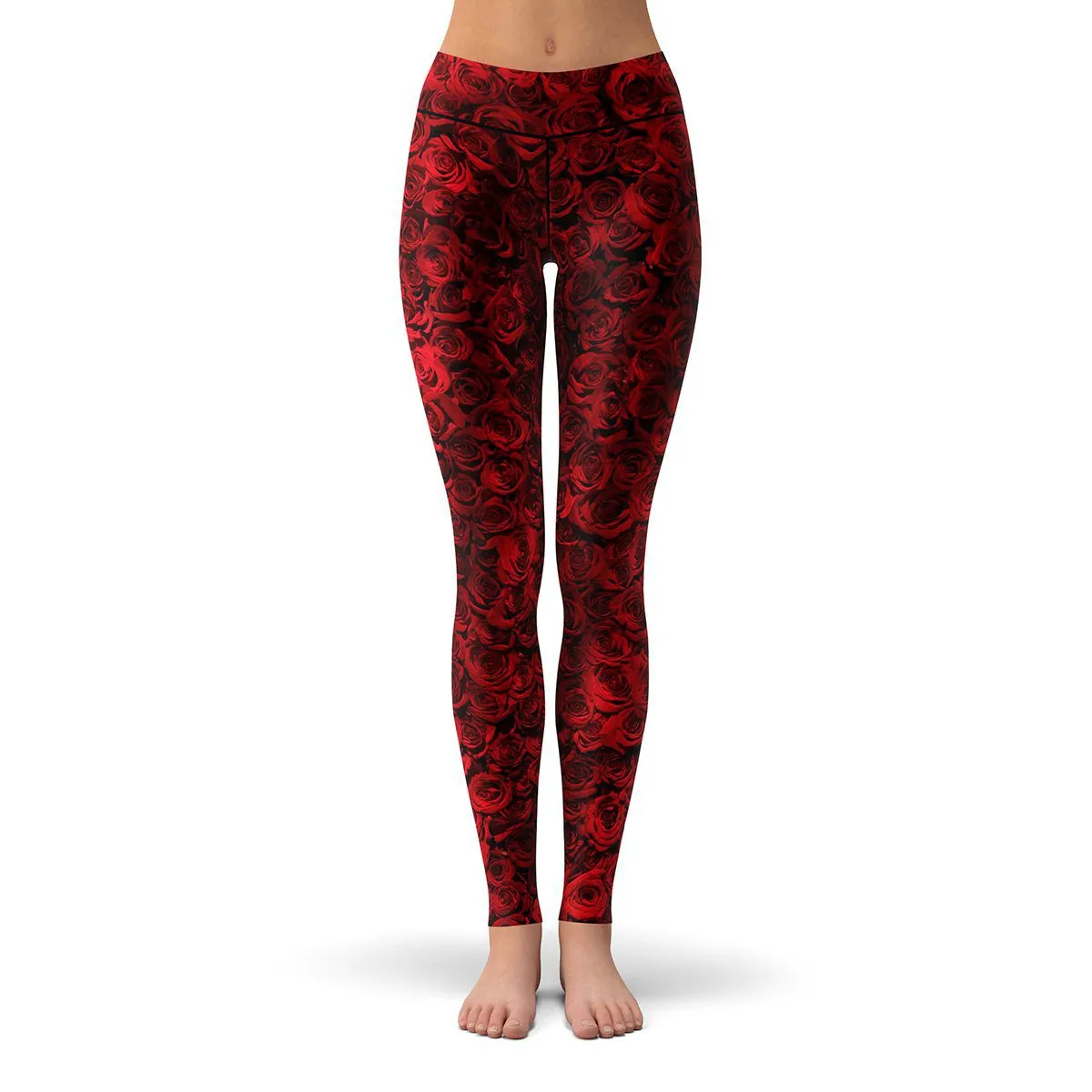 Red Rose Leggings