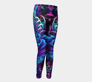 REPTILING YOUTH LEGGINGS | ACIDMATH AI