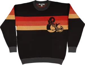 Retro Stripes Dungeons & Dragons Knitted Sweater