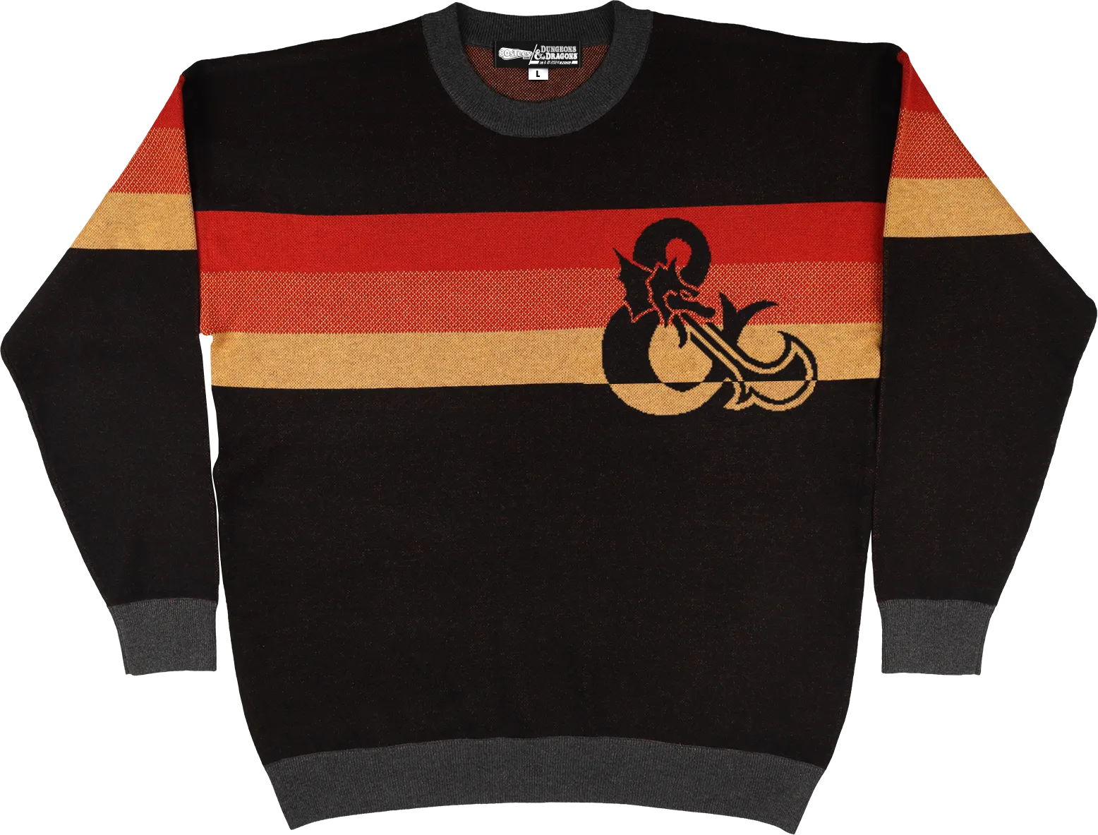 Retro Stripes Dungeons & Dragons Knitted Sweater