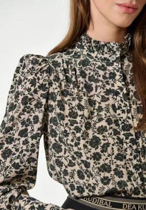 Roberta Crocus Creme Print Blouse