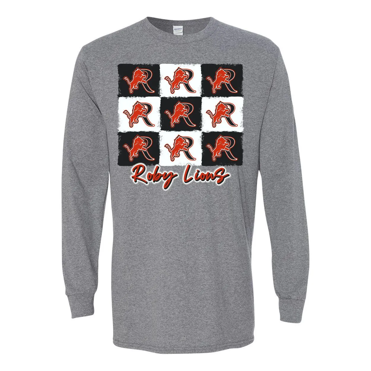 Roby Lions - 9 Boxes Long Sleeve T-Shirt