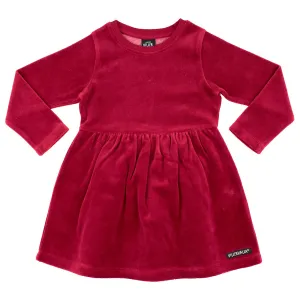 Ruby Velour Flared Dress