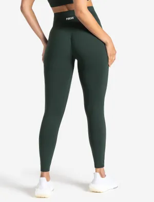 Scrunch Seamless Leggings - Forest Green