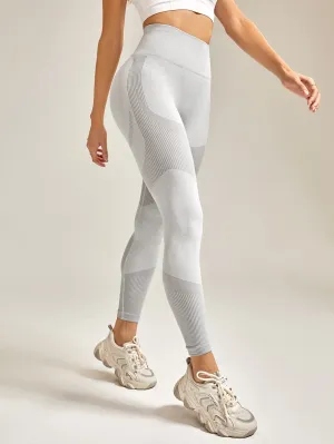 Seamless Wide Waistband Sports Leggings