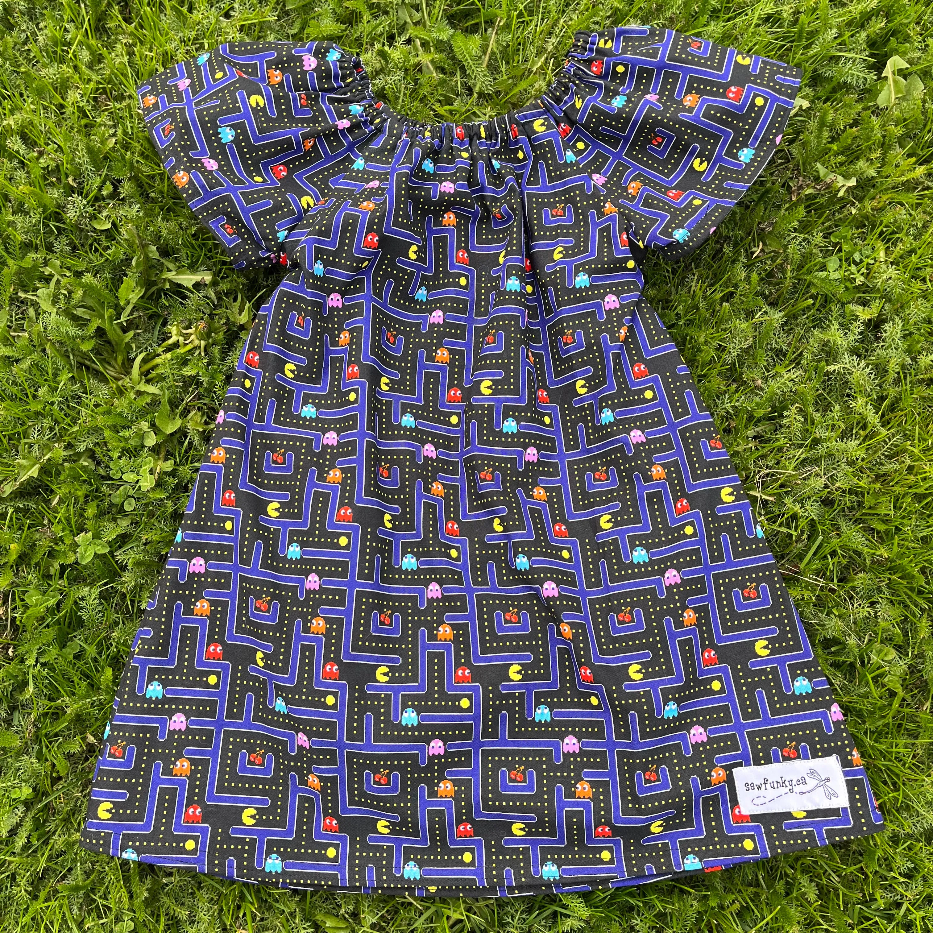 Sewfunky Pixie Dress PacMan