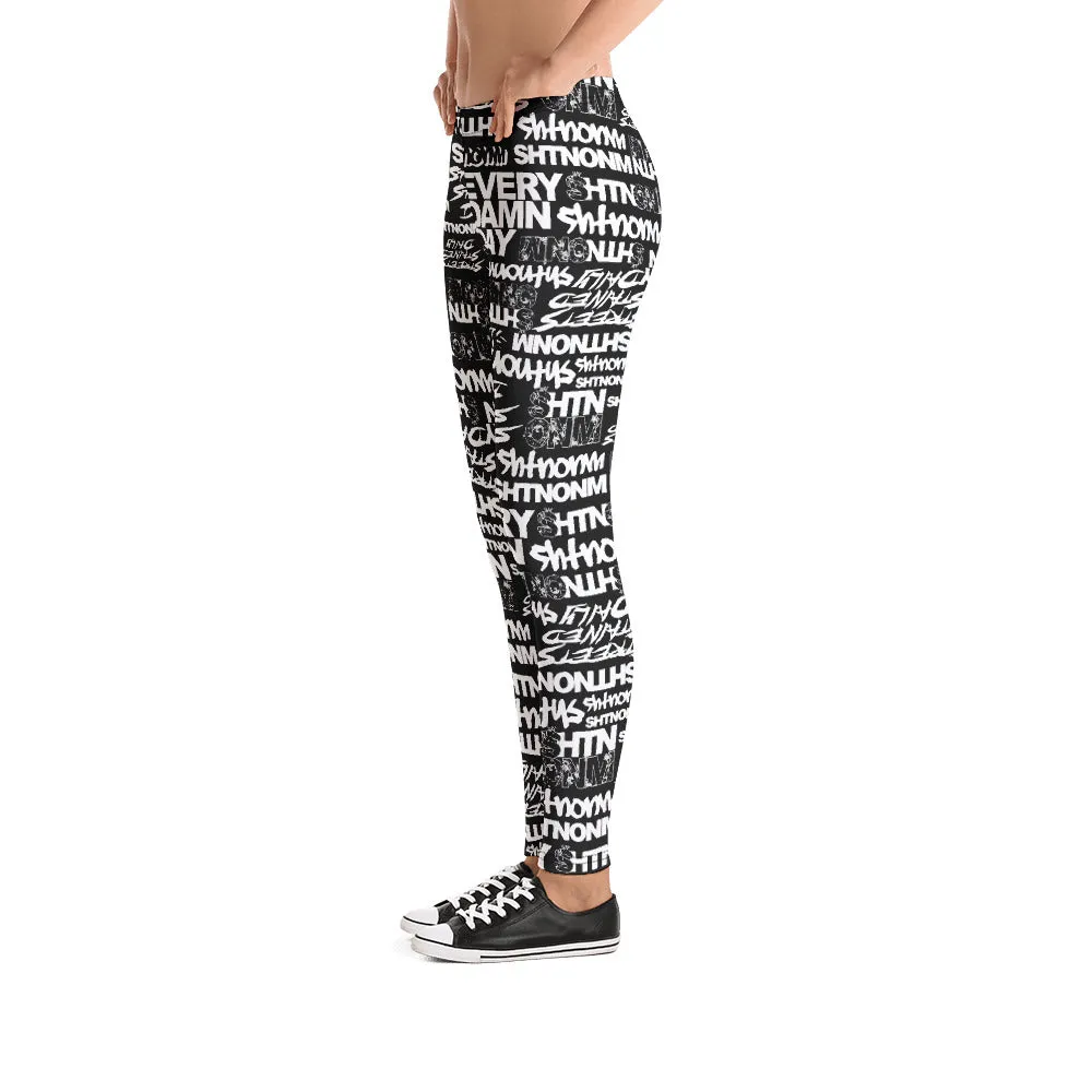 SHTNONM - LEGGINGS (BLACK/BLACK)