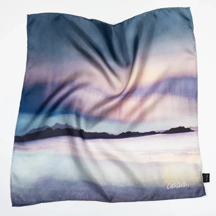 Silk Scarf 'Arisaig Aurora' Camusdarach