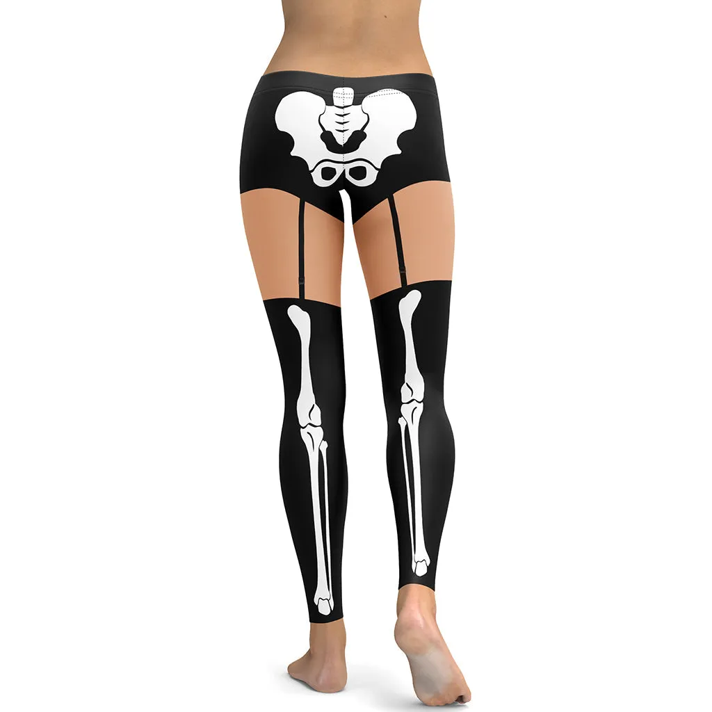 Skeleton Shorts Leggings