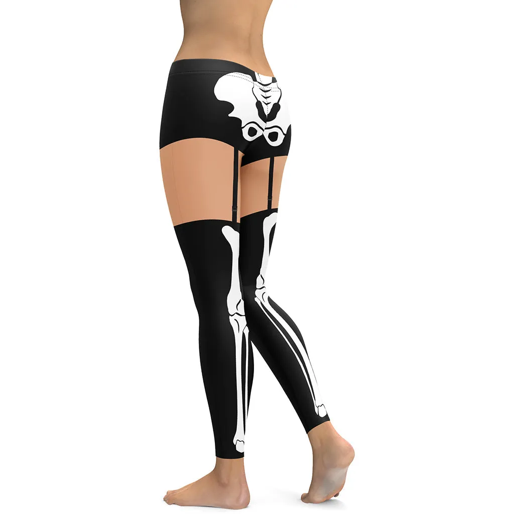 Skeleton Shorts Leggings