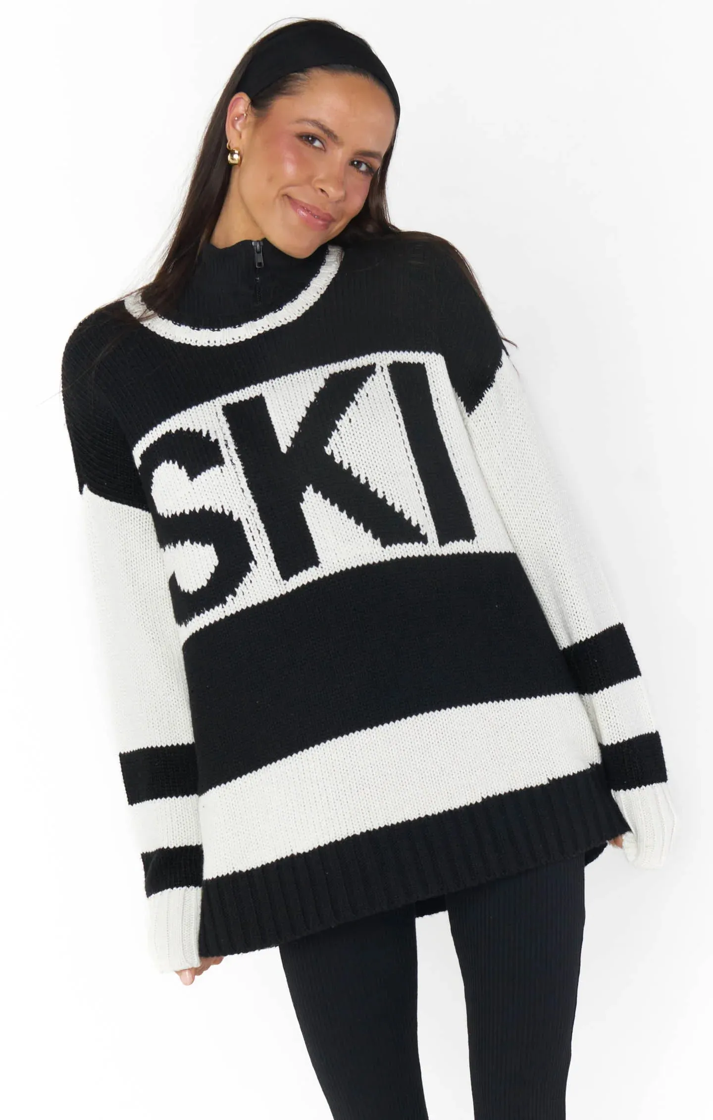 Ski in Sweater